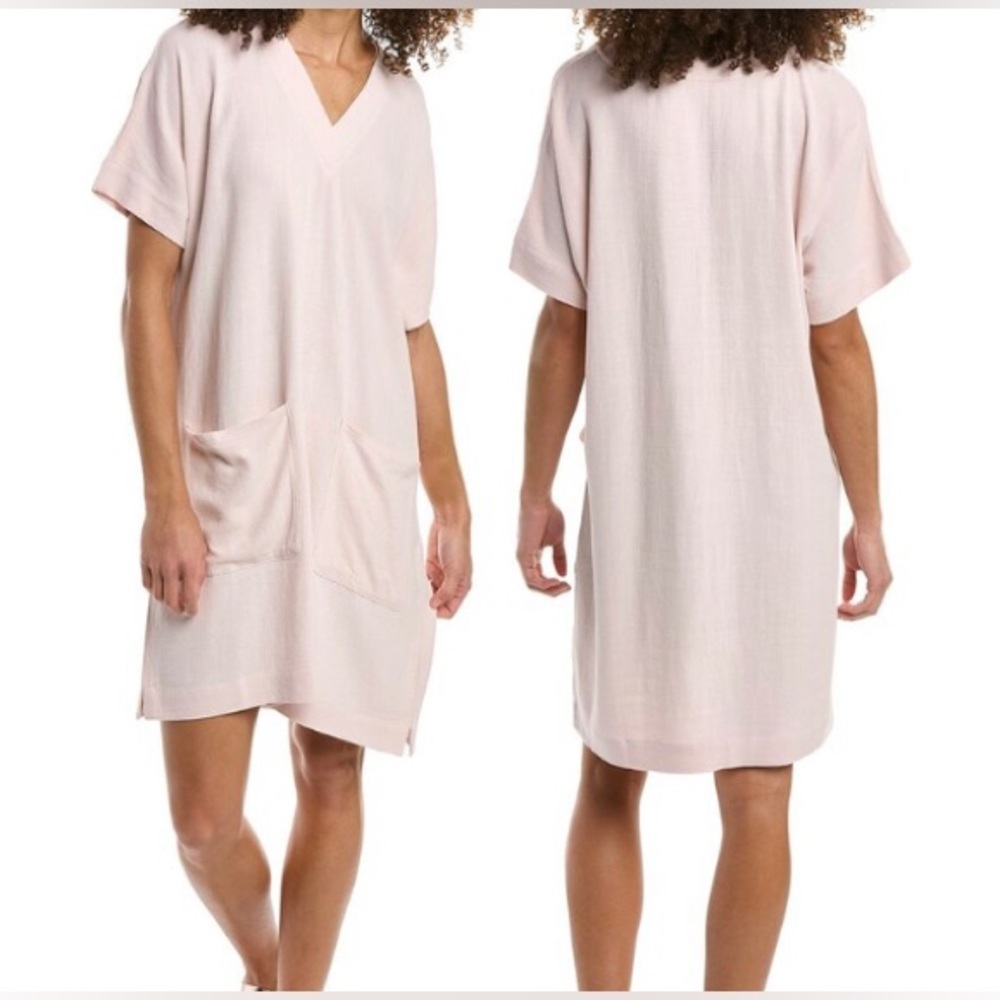 New with Tag Splendid Viola Linen-Blend Shift Dress Size Sm linen blend resort